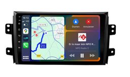 Android Navigatie Radio met Apple Carplay &amp; Android Auto Draadloos &amp; Bekabeld Suzuki SX4 Fiat Sedici 2005-2014