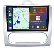 Android navigatie radio met Apple Carplay &amp; Android Auto Draadloos &amp; Bekabeld Ford Focus