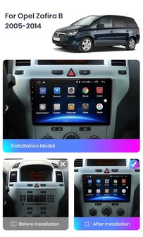 Passief haar zweer Navigatie radio Opel Zafira B, Astra H, Corsa D, Vectra C, Android, Apple  Carplay, 9 inch scherm, GPS, Wifi, Mirror link, Bluetooth - Bestgadgets4u