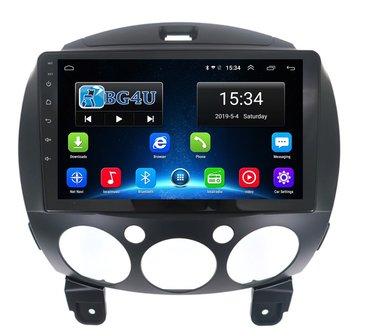 Navigatie radio Mazda 2 2007-2013, Android, Apple Carplay, 9 inch scherm, GPS, Wifi, Mirror link, Bluetooth