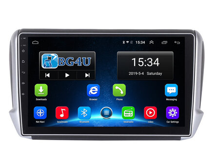 Navigatie radio Peugeot 208 2012-2018, Android, Apple Carplay, 10 inch scherm, GPS, Wifi, Mirror link, Bluetooth