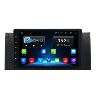 Navigatie radio BMW 3-serie E39, Android, Apple Carplay, 9 inch scherm, GPS, Wifi, Mirror link, Bluetooth