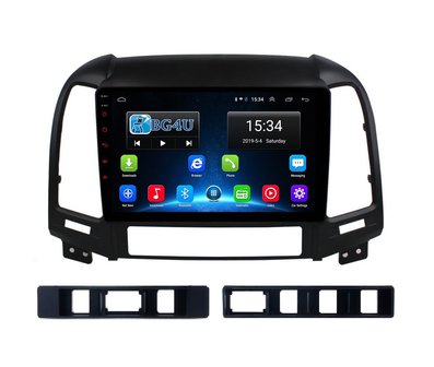 Navigatie radio Hyundai Santa Fe 2006-2012, Android, Apple Carplay, 9 inch scherm, GPS, Wifi, Mirror link, Bluetooth