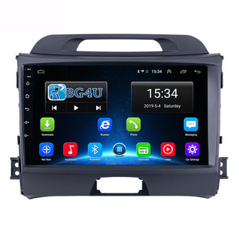 Navigatie radio Kia Sportage 2010-2016, Android OS, Apple Carplay, 9 inch scherm, GPS, Wifi, Mirror link, Bluetooth