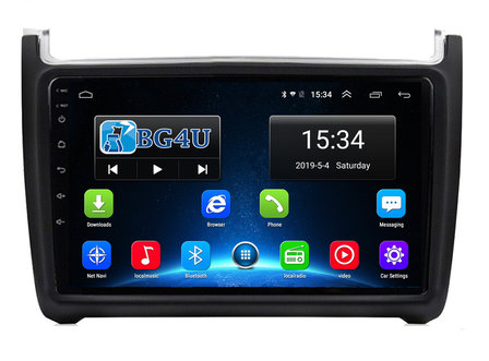 Navigatie radio VW Volkswagen Polo 2009-2017, Android OS, Apple Carplay, 9 inch scherm, Canbus, GPS, Wifi, OBD2, Bluetooth, 3G/