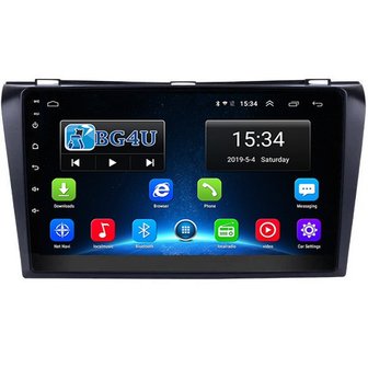 Navigatie radio Mazda 3 2004-2009, Android, Apple Carplay, 9 inch scherm, GPS, Wifi, Mirror link, Bluetooth