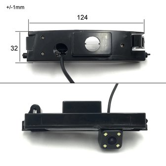 Achteruitrijcamera Peugeot 108 Citroen C1 Toyota Aygo kentekenverlichting