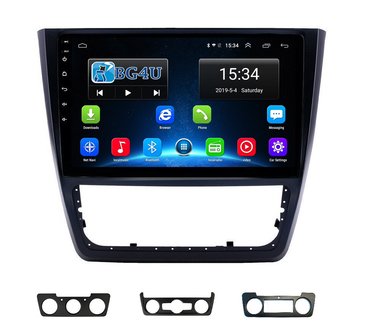 Navigatie radio Skoda Yeti 2009-2014, Android OS, Apple Carplay, 10.1 inch scherm, GPS, Wifi, Mirror link, DAB+, Bluetooth, Can
