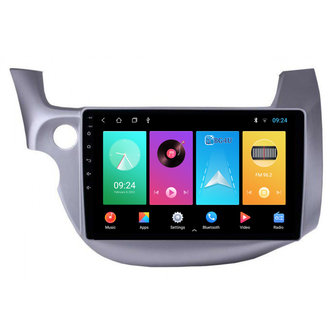 Navigatie radio Honda Jazz 2008-2014, Android OS, Apple Carplay, 10.1 inch scherm, GPS, Wifi, Mirror link, DAB+, Bluetooth, 