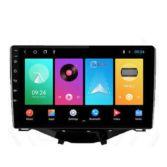 Navigatie radio Citroen C1 Peugeot 108 Toyota Aygo, Android OS, 9 inch scherm, GPS, Wifi, Mirror link, Bluetooth