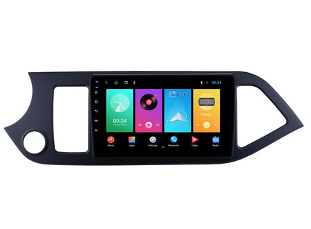 Navigatie radio Kia Picanto 2011-2017, Android OS, Apple Carplay, 9 inch scherm, GPS, Wifi, Mirror link, Bluetooth