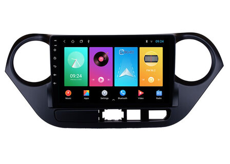 Navigatie radio Hyundai i10, Android OS, Apple Carplay, 9 inch scherm, GPS, Wifi, Mirror link, Bluetooth