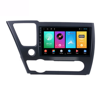 Navigatie radio Honda Civic vanaf 2014, Android OS, Apple Carplay, 9 inch scherm, GPS, Wifi, Mirror link, Bluetooth