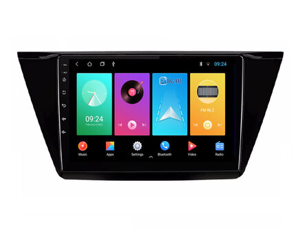 Navigatie radio VW Volkswagen Touran 2, Android, Apple Carplay, 10 inch scherm, GPS, Wifi, Bluetooth