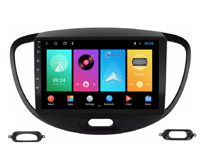 Navigatie radio Hyundai i10 2007-2013, Android OS, Apple Carplay, 9 inch scherm, GPS, Wifi, Bluetooth