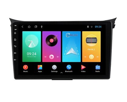 Navigatie radio Hyundai i30 2012-2017, Android OS, Apple Carplay, 9 inch scherm, GPS, Wifi, Bluetooth
