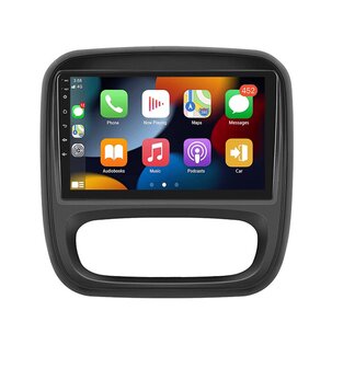 Android navigatie radio geschikt voor Opel Vivaro en Renault Trafic met Apple Carplay en Android Auto