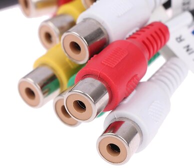RCA Versterker kabel 20 pins voor Android Radio&#039;s - AUX Video Audio Microfoon en Subwoofer + Microfoon