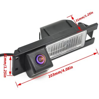 Achteruitrijcamera Opel Astra Corsa Vectra kentekenverlichting