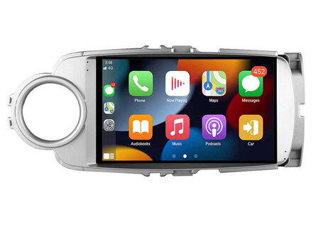 Navigatie radio Toyota Yaris vanaf 2011, Android, Apple Carplay, 9 inch scherm, GPS, Wifi, Mirror link, Bluetooth