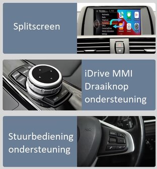 Draadloze Apple Carplay &amp; Android Auto module BMW NBT Systeem | BMW Interface Navigatie uitbreiding NBT Systeem Draadloos | Behoud origineel scherm en functies