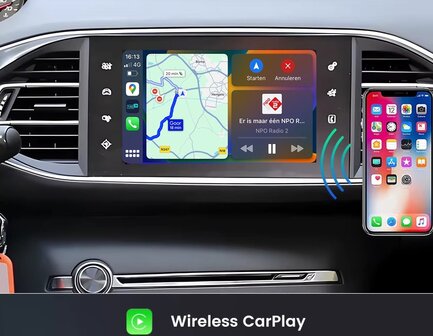 Peugeot Citroen Draadloze Apple Carplay &amp; Android Auto module PSA SMEG &amp; MRN Systeem