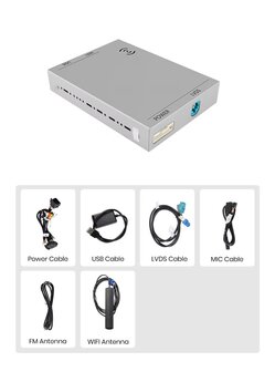 Peugeot Citroen Draadloze Apple Carplay &amp; Android Auto module PSA SMEG &amp; MRN Systeem