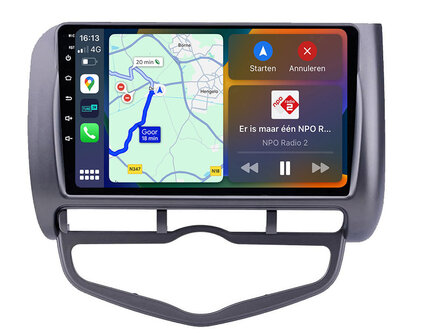 Android navigatie radio Honda Jazz Auto Climate 2002-2008 Apple Carplay Android Auto
