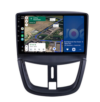 Android navigatie radio Peugeot 207 en 207 SW 2006-2015 Apple Carplay Android Auto