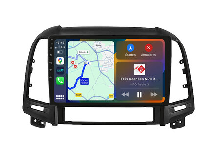 Android navigatie radio Hyundai Santa Fe 2006-2012 Apple Carplay Android Auto