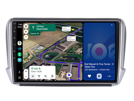 Android navigatie radio Peugeot 208 en Peugeot 2008 2012-2018 Apple Carplay Android Auto