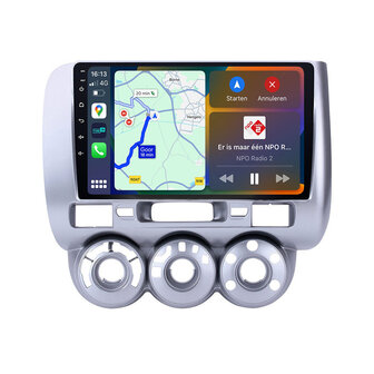 Android navigatie radio Honda Jazz 2002-2008 Manual Airco Apple Carplay Android Auto