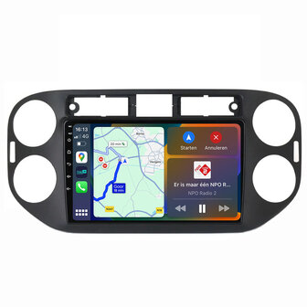 Android navigatie radio met Apple Carplay &amp; Android Auto Draadloos &amp; Bekabeld VW Tiguan
