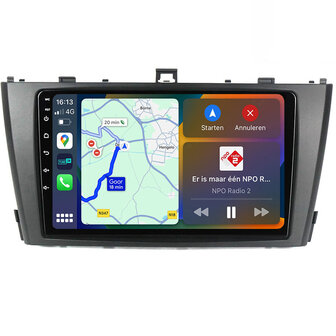 Android Navigatie Radio met Apple Carplay &amp; Android Auto Draadloos &amp; Bekabeld Toyota Avensis