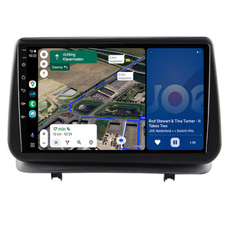 Android navigatie radio met Apple Carplay &amp; Android Auto Draadloos &amp; Bekabeld Renault Clio 3