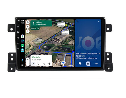Android navigatie radio met Apple Carplay &amp; Android Auto Draadloos &amp; Bekabeld Suzuki Grand Vitara