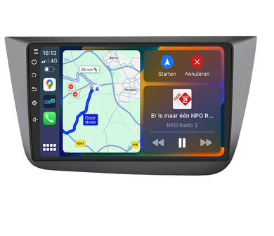 Android navigatie radio met Apple Carplay &amp; Android Auto Draadloos &amp; Bekabeld Seat Altea
