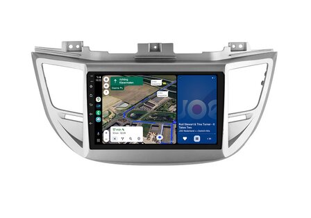 Android navigatie radio met Apple Carplay &amp; Android Auto Draadloos &amp; Bekabeld Hyundai IX35 Tucson