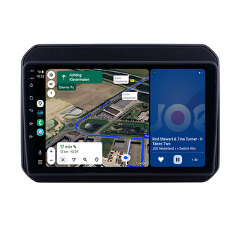 Android navigatie radio met Apple Carplay &amp; Android Auto Draadloos &amp; Bekabeld Suzuki Ignis