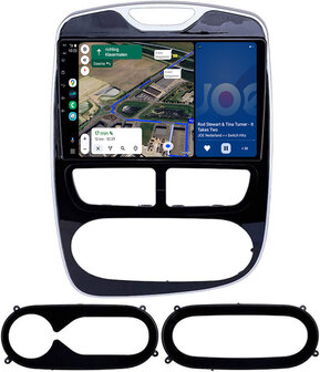 Android navigatie radio met Apple Carplay &amp; Android Auto Draadloos &amp; Bekabeld Renault Clio 4