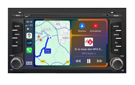 Android navigatie radio met Apple Carplay &amp; Android Auto Draadloos &amp; Bekabeld Seat Leon MK3