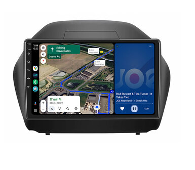 Android navigatie radio met Apple Carplay &amp; Android Auto Draadloos &amp; Bekabeld Hyundai IX35 Tuscon