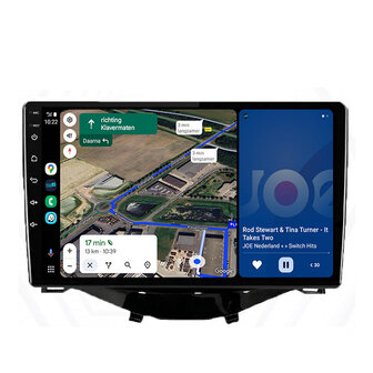 Android navigatie radio met Apple Carplay &amp; Android Auto Draadloos &amp; Bekabeld Peugeot 108 Citroen C1 Toyota Aygo
