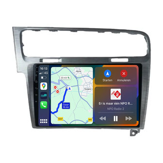 Android navigatie radio met Apple Carplay &amp; Android Auto Draadloos &amp; Bekabeld VW Golf 7