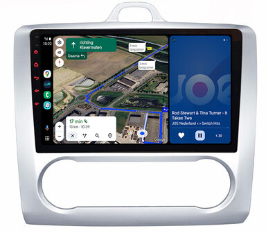 Android navigatie radio met Apple Carplay &amp; Android Auto Draadloos &amp; Bekabeld Ford Focus