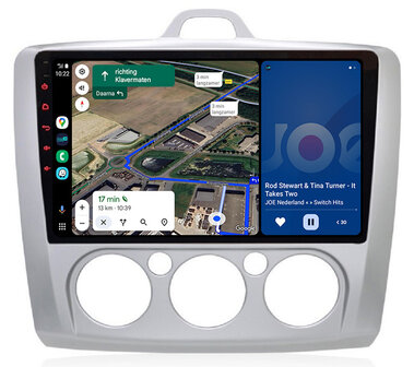 Android navigatie radio met Apple Carplay &amp; Android Auto Draadloos &amp; Bekabeld Ford Focus