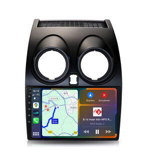 Android navigatie radio met Apple Carplay &amp; Android Auto Draadloos &amp; Bekabeld Nissan Qashqai
