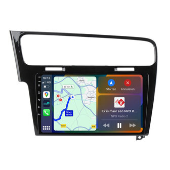 Android navigatie radio met Apple Carplay &amp; Android Auto Draadloos &amp; Bekabeld VW Golf 7