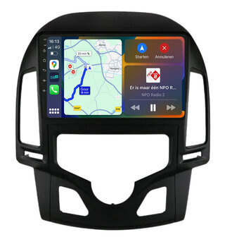 Android Navigatie Radio met Apple Carplay &amp; Android Auto Draadloos &amp; Bekabeld Hyundai i30