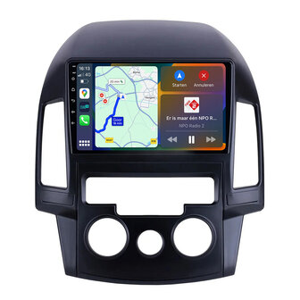 Android Navigatie Radio met Apple Carplay &amp; Android Auto Draadloos &amp; Bekabeld Hyundai i30